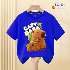 Áo thun đồng phục Gia đình Capybara cho bé trai, bé gái, bố mẹ BXG1303