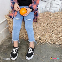 [XẢ KHO] Quần jeans lệch lai QGB16826