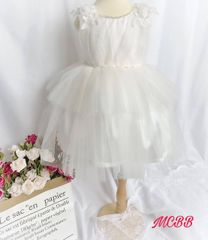 Đầm công chúa HOA KẾT HẠT xếp ly ngực dễ thương cho bé gái DGB292219