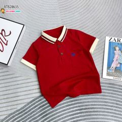 Áo thun cổ bẻ thêu GC dễ thương cho bé trai BTB28634