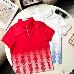 [XẢ KHO] Áo thun cổ trụ loang màu dễ thương cho bé trai ATB196862
