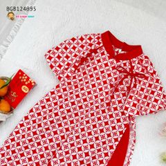 Set áo dài Azuri kết nơ dễ thương cho bé gái BGB124095