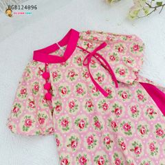 Set áo dài Azuri kết nơ dễ thương cho bé gái BGB124095