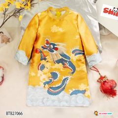 Áo dài cách tân in rồng dễ thương cho bé trai ngày Lễ Tết BTB27065