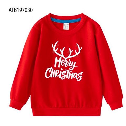 Áo thun cotton dài tay Noel dễ thương cho bé trai & bé gái ATB197028