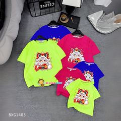 Áo thun đồng phục Gia đình BabyThree cho bé trai, bé gái, bố mẹ BXG1402