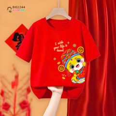 Bộ thun cotton quần jogger dễ thương cho bé trai BXG1354