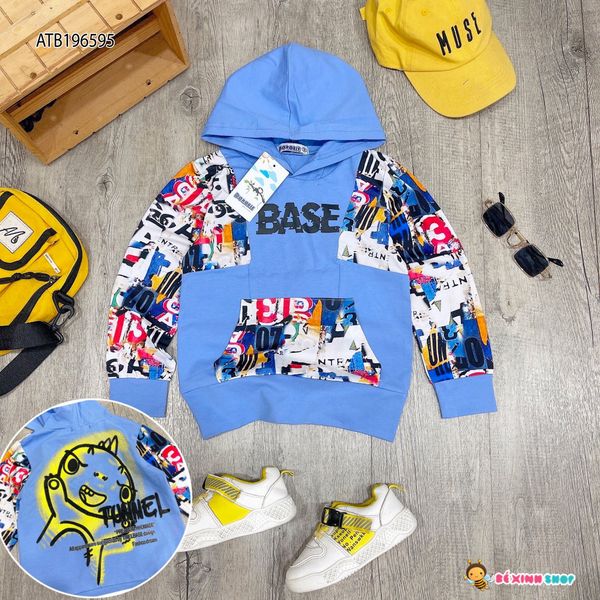 [XẢ KHO] Áo Hoodie phối 3D dễ thương cho bé trai & bé gái ATB196593