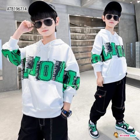 Áo Hoodie in chữ LION dễ thương cho bé trai ATB196714