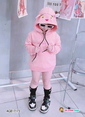 Áo Hoodie nón thú dễ thương cho bé gái AGB17173