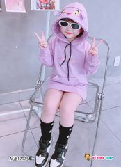 Áo Hoodie nón thú dễ thương cho bé gái AGB17173