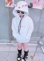 Áo Hoodie nón thú dễ thương cho bé gái AGB17173