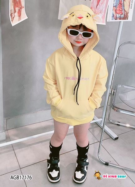 Áo Hoodie nón thú dễ thương cho bé gái AGB17173