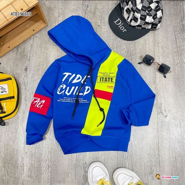 [XẢ KHO] Áo hoodie chữ phối màu dễ thương cho bé trai ATB196554