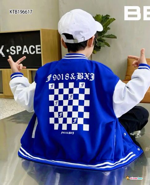 [XẢ KHO] Áo khoát Bomber caro dễ thương cho bé trai KTB196617