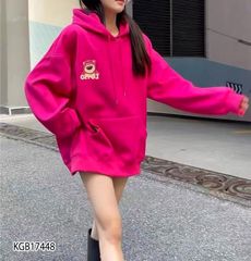 [XẢ KHO] Áo hoodie nón da cá gấu dâu Lotso dễ thương cho bé gái KGB17447