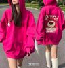 Áo hoodie nón da cá gấu dâu Lotso dễ thương cho bé gái KGB17447