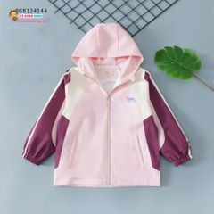 Áo khoác gió phối màu (25 - 40 kg) dễ thương cho bé gái BGB124144