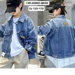 Áo khoác jean wash cực ngầu cho bé trai BTB28749