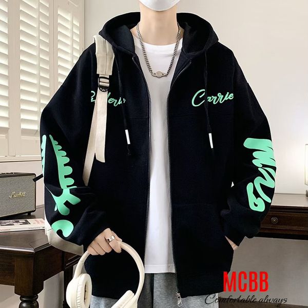 Áo khoát da cá in chữ dễ thương cho bé trai BTB28481