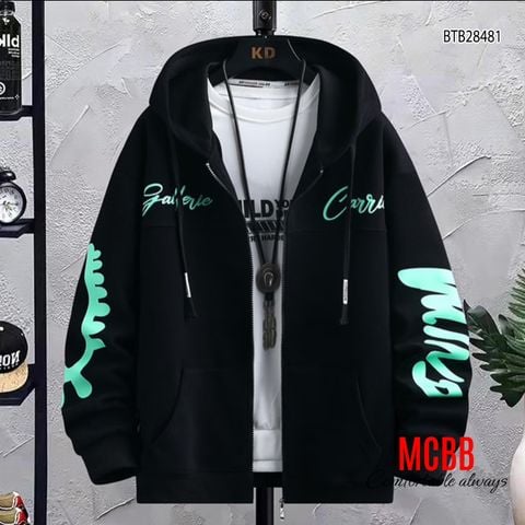 Áo khoát da cá in chữ dễ thương cho bé trai BTB28481