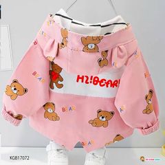 [XẢ KHO] Áo khoát gấu toàn thân dễ thương cho bé gái KGB17070