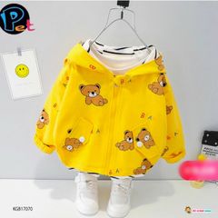 [XẢ KHO] Áo khoát gấu toàn thân dễ thương cho bé gái KGB17070
