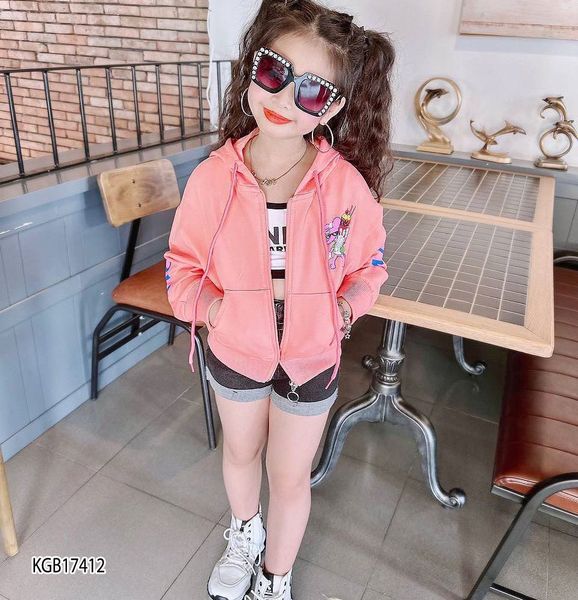 Áo khoát hoạt hình dễ thương cho bé gái KGB17411