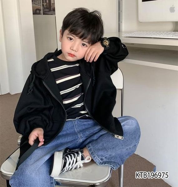 Áo khoát nón chữ K dễ thương cho bé trai  KTB196973