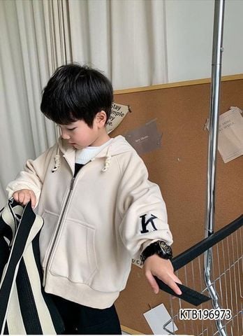 Áo khoát nón chữ K dễ thương cho bé trai  KTB196973