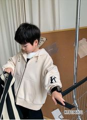 Áo khoát nón chữ K dễ thương cho bé trai  KTB196973