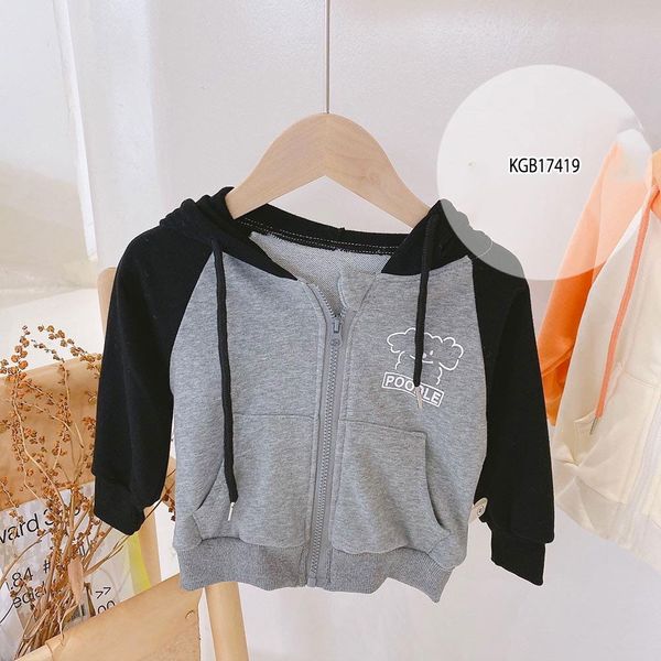 Áo khoát nón POODLE dễ thương cho bé trai & bé gái KGB17417