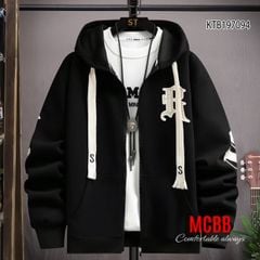 Áo khoác da cá chữ R dễ thương cho bé trai KTB197094 (PHOM RỘNG CHO BÉ 28-60KG)