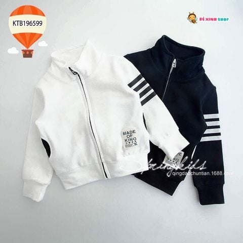 [XẢ KHO] Áo khoát thể thao phối sọc dễ thương cho bé trai & bé gái KTB196599