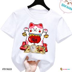 Áo thun Gia Đình Tết in Mèo cho bé trai & bé gái dịp Tết. ATB196826