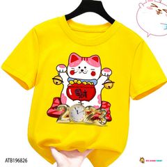 Áo thun Gia Đình Tết in Mèo cho bé trai & bé gái dịp Tết. ATB196826
