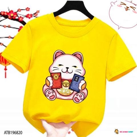 Áo thun Gia Đình Tết in Mèo cho bé trai & bé gái dịp Tết. ATB196826