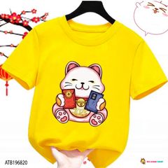 Áo thun Gia Đình Tết in Mèo cho bé trai & bé gái dịp Tết. ATB196826