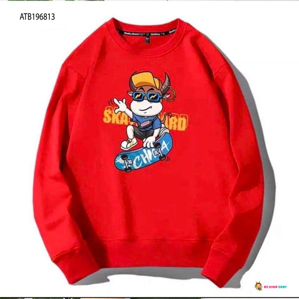 Áo dài tay Noel gia đình dễ thương cho bé trai & bé gái Mùa Giáng Sinh ATB196811