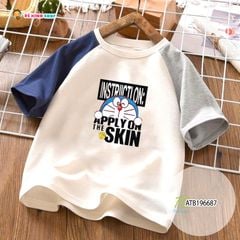 [XẢ KHO] Áo thun raplang DOREMON dễ thương cho bé trai ATB196687