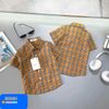 Áo sơ mi tay ngắn hoạ tiết BBR toàn thân dễ thương cho bé trai BTB28696