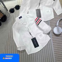 Áo sơ mi tay dài phối sọc phối sọc màu dễ thương cho bé trai BTB28694