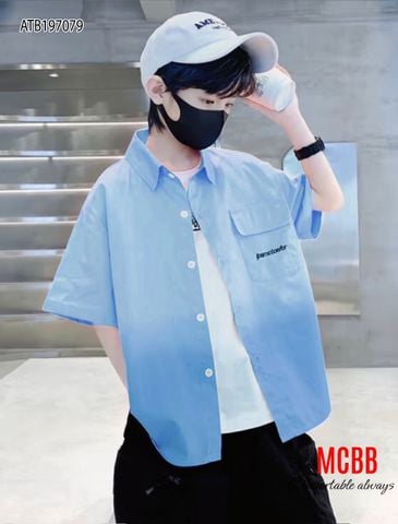 Áo sơ mi loang màu dễ thương cho bé trai ATB197078