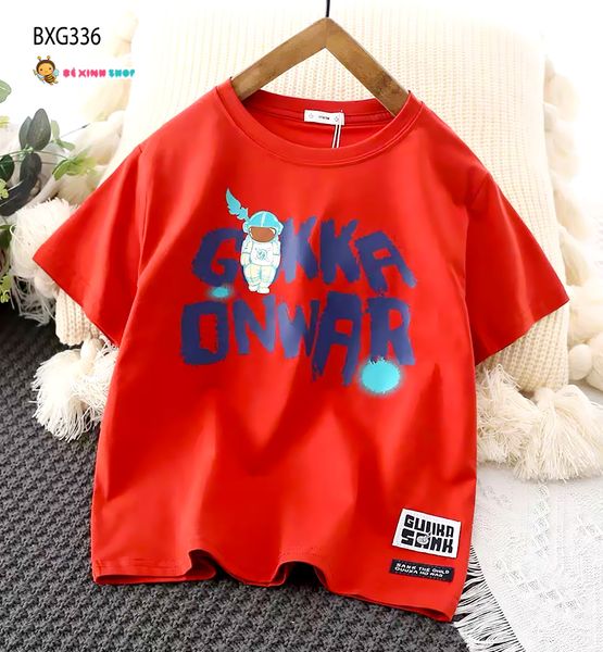 Áo thun IN CHỮ dễ thương cho bé trai BXG334