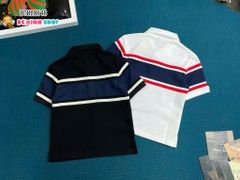 Áo thun cổ trụ thêu Logo tròn dễ thương cho bé trai BTB28648