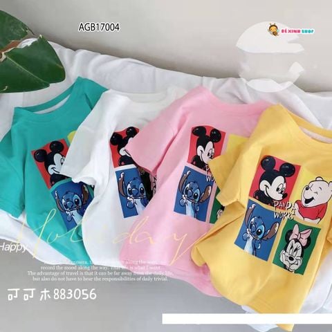 [XẢ KHO] Áo thun hoạt hình dễ thương cho bé gái AGB17004