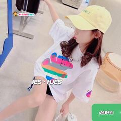 [XẢ KHO] Áo thun gấu 7 màu dễ thương cho bé gái AGB17130