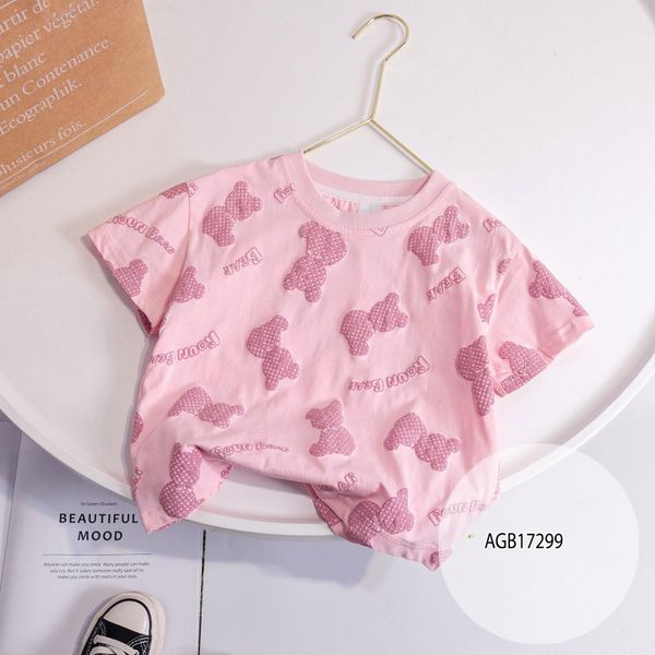 Áo thun gấu dễ thương cho bé gái AGB17299