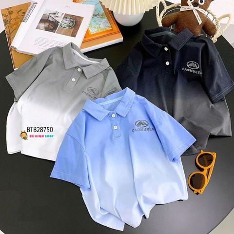 Áo thun cổ bẻ loang màu QCCC dễ thương cho bé trai BTB28750