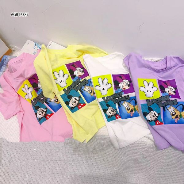 Áo thun in hoạt hình dễ thương cho bé gái AGB17381